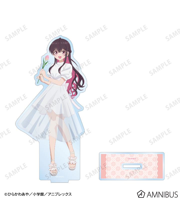 描き下ろし 矢乙女 桜 白いワンピースと花ver. BIGアクリルスタンド
