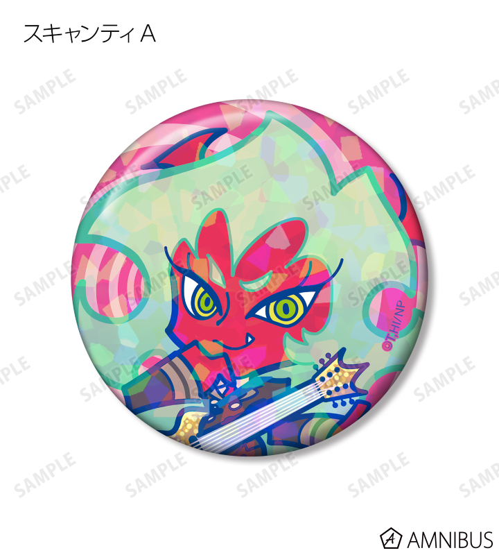 F*Kaoriさんイラスト ロックver. トレーディングホログラム缶バッジ