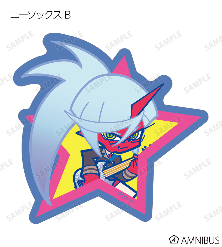 F*Kaoriさんイラスト ロックver. トレーディングダイカットステッカー