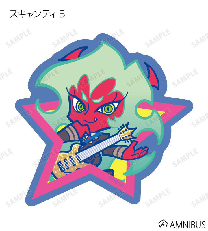 F*Kaoriさんイラスト ロックver. トレーディングダイカットステッカー