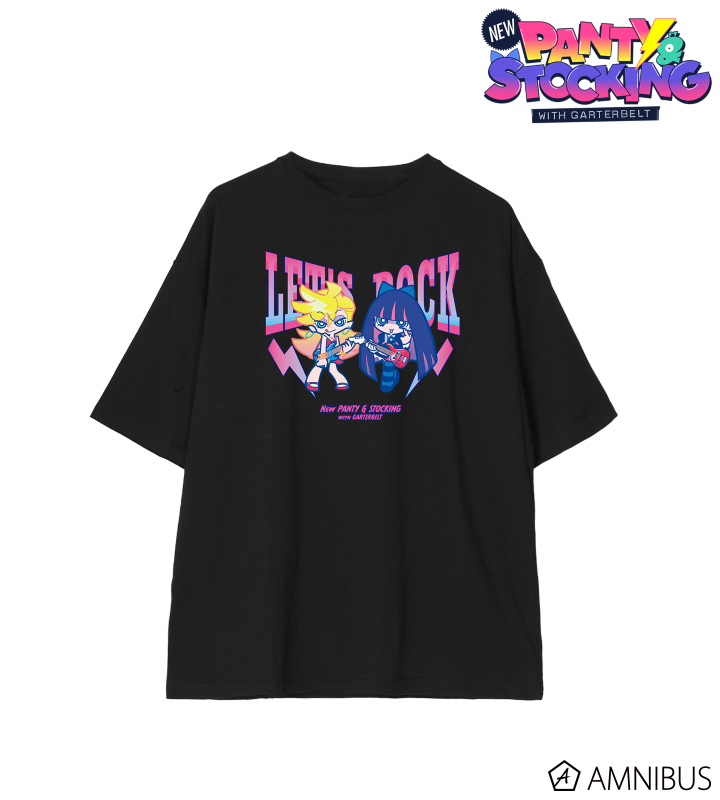 F*Kaoriさんイラスト パンティ&ストッキング ロックver. BIGシルエットTシャツ