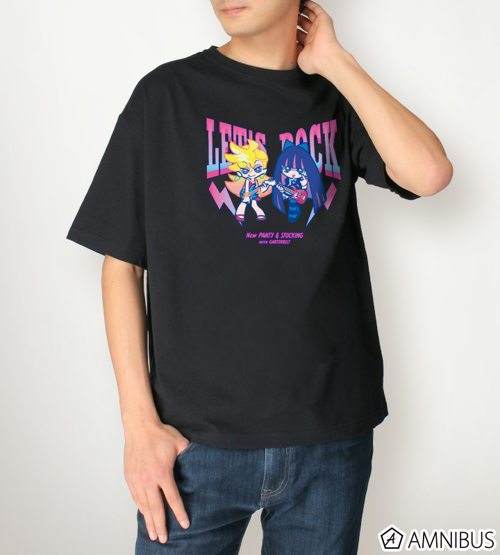F*Kaoriさんイラスト パンティ&ストッキング ロックver. BIGシルエットTシャツ