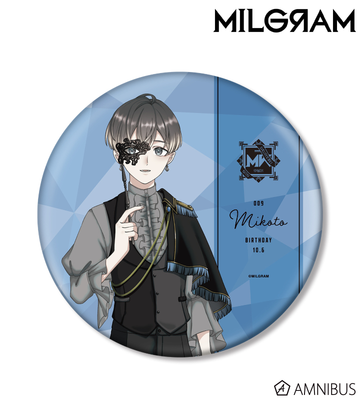ミルグラム　缶バッジ　ミコト MILGRAM -ミルグラム-_ミコト Ani-Art BIG缶バッジ | 公式グッズ