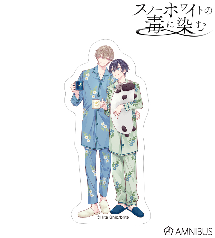 緋汰しっぷ先生 描き下ろし 咲原拓海&深森雪弥 パジャマver. ダイカットステッカー