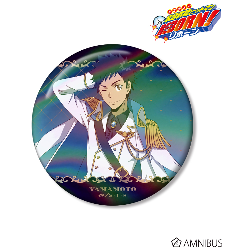 描き下ろし 山本 武 白衣装ver. 75mmオーロラ缶バッジ