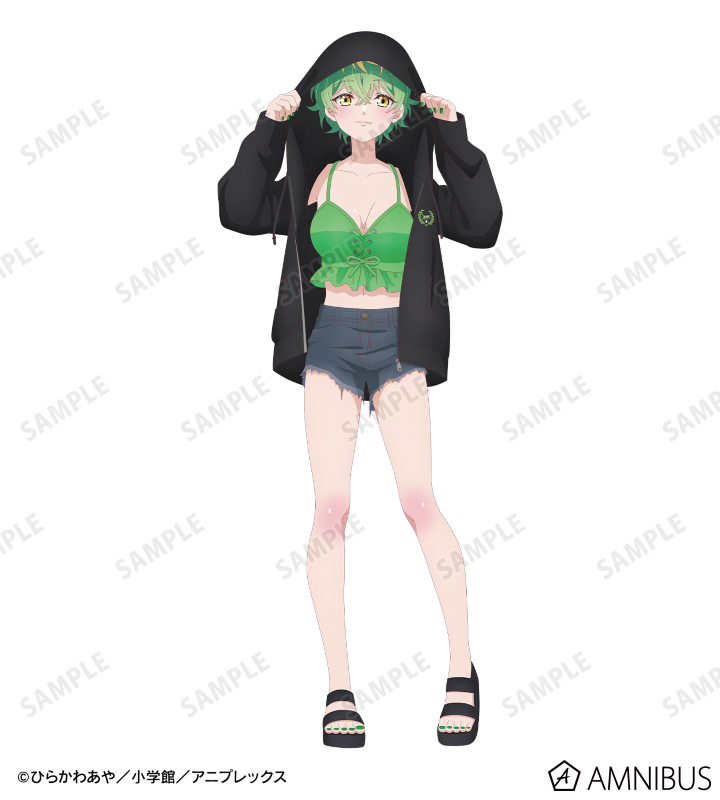 描き下ろしイラスト 帝乃 三和 ビーチデートver. 着用ジップパーカー