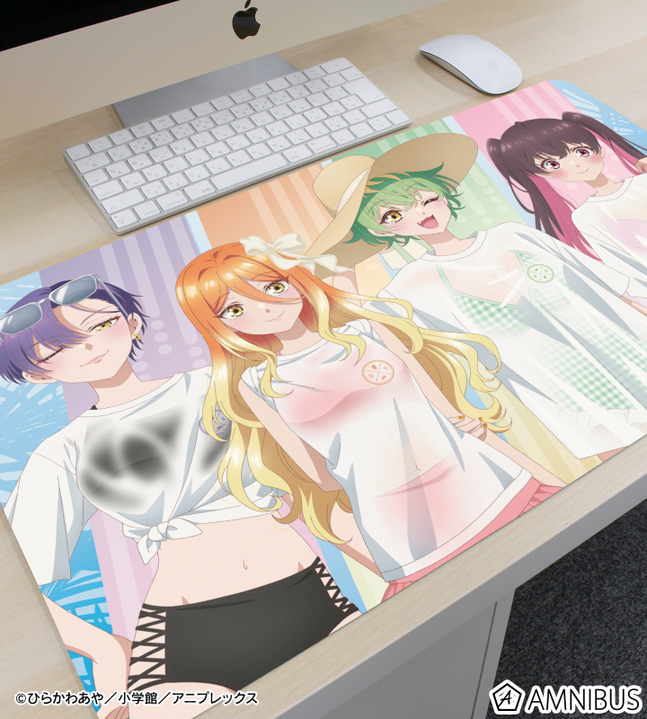 描き下ろし 集合 ビーチデートver. マルチデスクマット ver.A