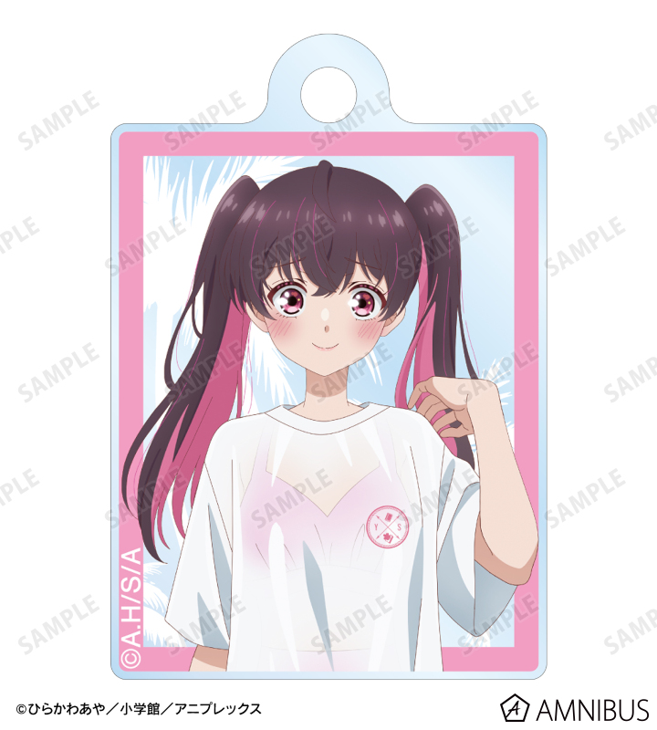 描き下ろし 矢乙女 桜 ビーチデートver. 2連ワイヤーアクリルキーホルダー ver.A