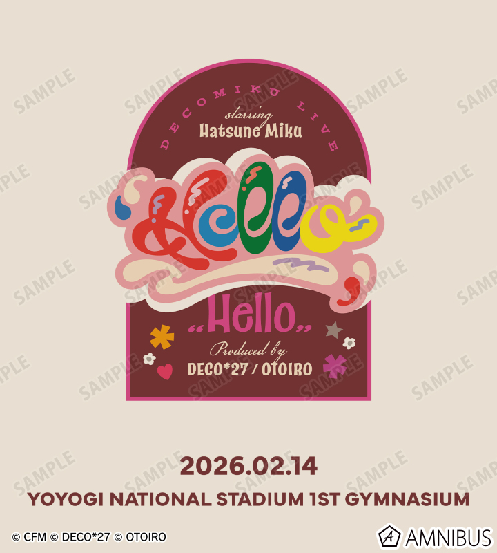 デコミク LIVE 2026『Hello』ライブロゴ トートバッグ