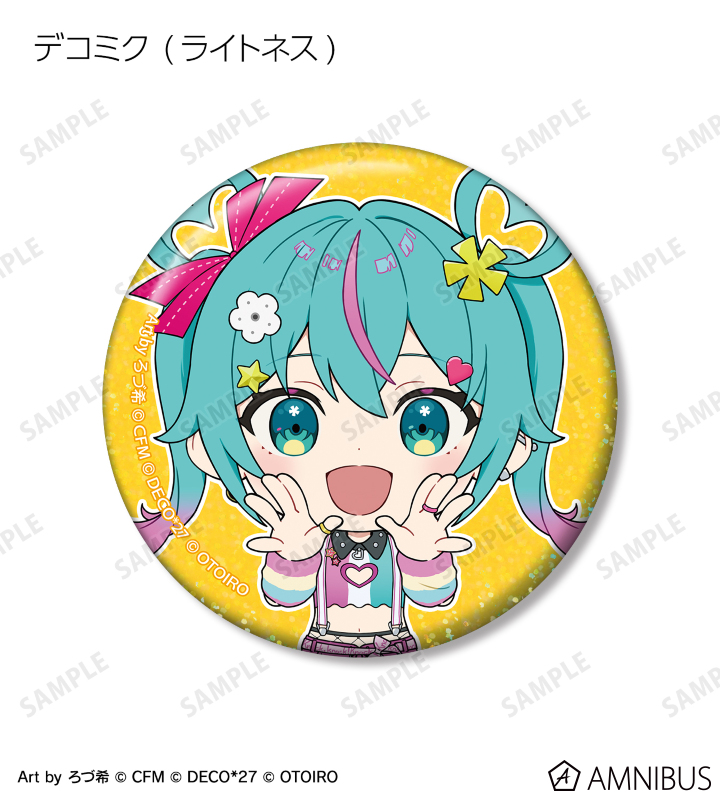デコミク&にーにゃ Art by ろづ希 ホログラム缶バッジ3個セット