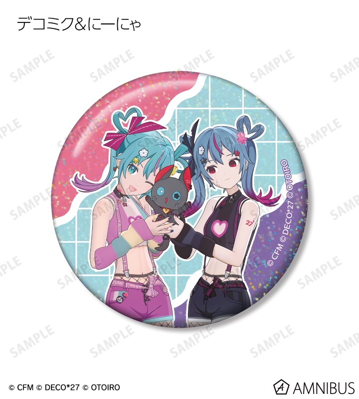 デコミク&にーにゃ ホログラム缶バッジ3個セット