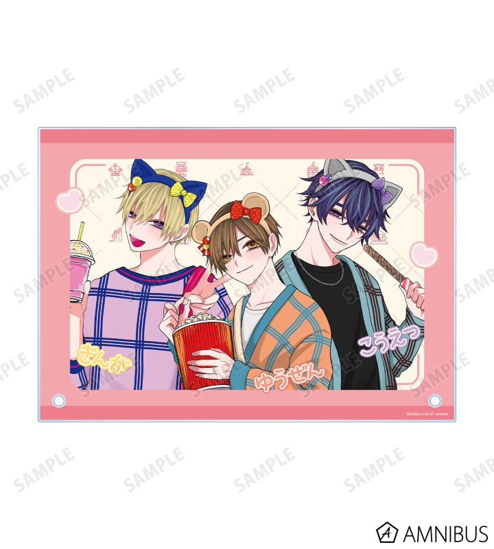 ちふゆ先生 描き下ろし 遊園地デートver. A5アクリルパネル