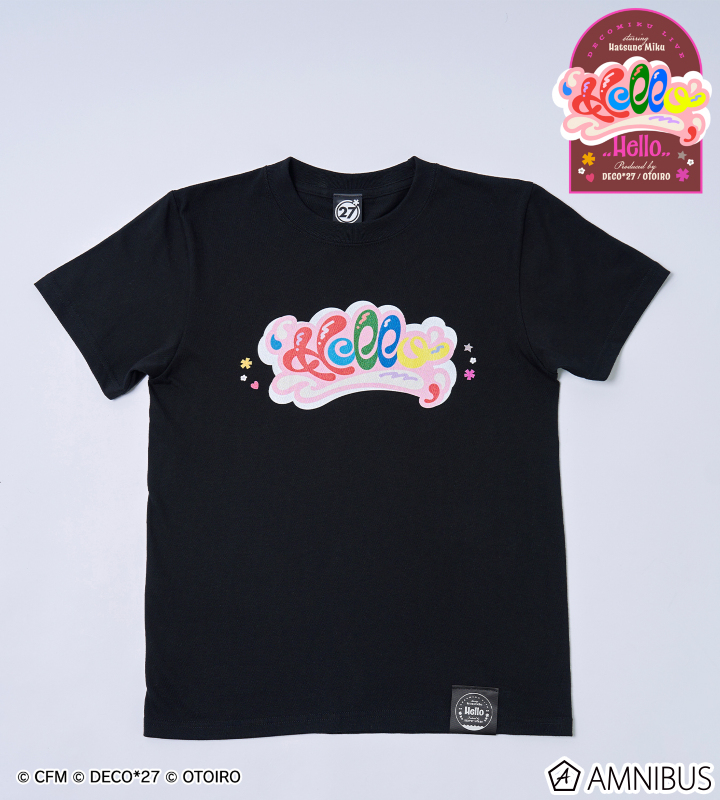【デコミクLIVE2026】『Hello』ロゴTシャツ キッズサイズ (ブラック)