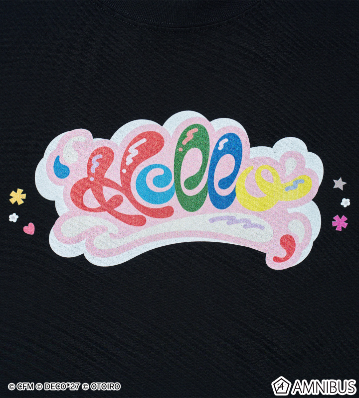 【デコミクLIVE2026】『Hello』ロゴTシャツ キッズサイズ (ブラック)