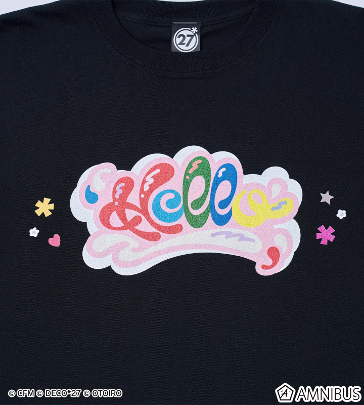 【デコミクLIVE2026】『Hello』ロゴTシャツ ビッグサイズ (ブラック)