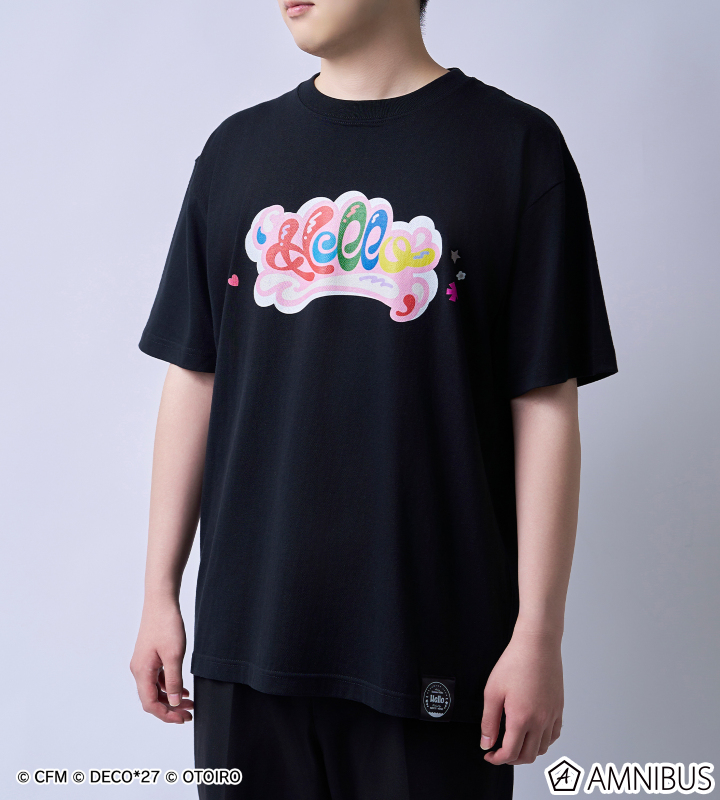 【デコミクLIVE2026】『Hello』ロゴTシャツ ビッグサイズ (ブラック)
