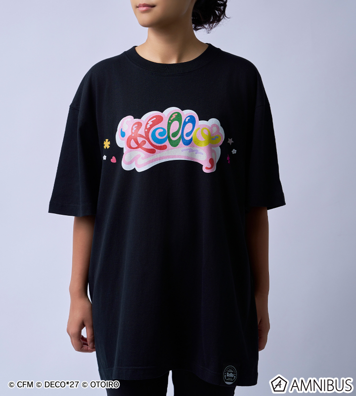 【デコミクLIVE2026】『Hello』ロゴTシャツ ビッグサイズ (ブラック)