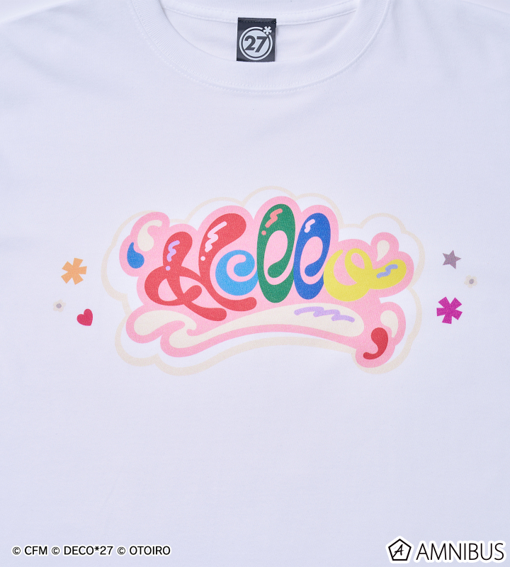 【デコミクLIVE2026】『Hello』ロゴTシャツ ビッグサイズ (ホワイト)