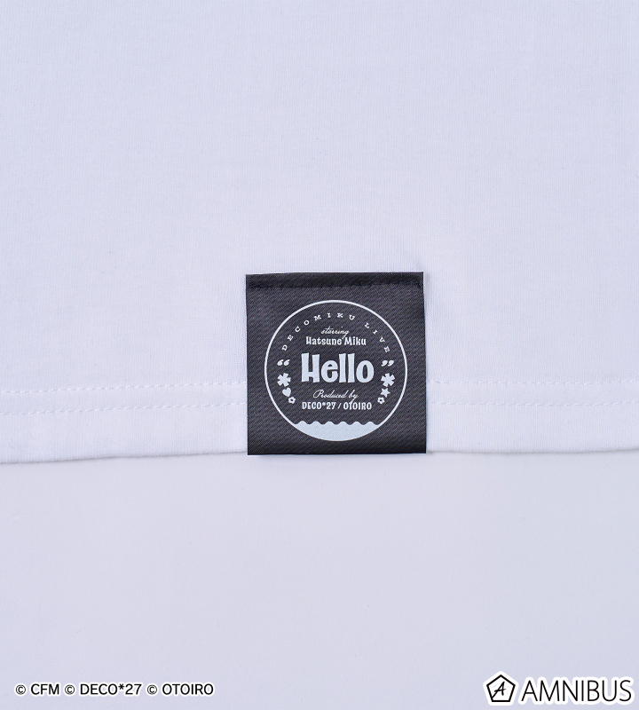 【デコミクLIVE2026】『Hello』ロゴTシャツ ビッグサイズ (ホワイト)