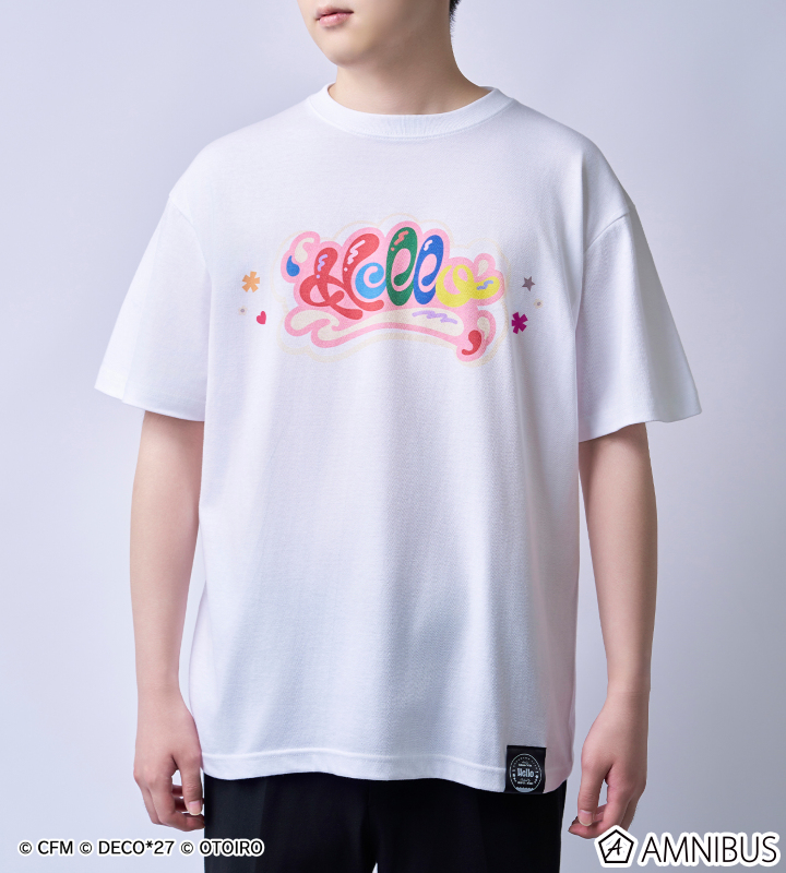 【デコミクLIVE2026】『Hello』ロゴTシャツ ビッグサイズ (ホワイト)