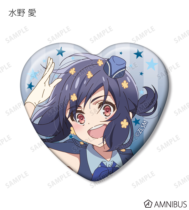 トレーディングハート型缶バッジ