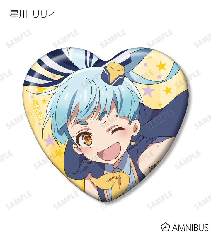 トレーディングハート型缶バッジ