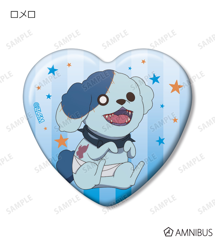 トレーディングハート型缶バッジ