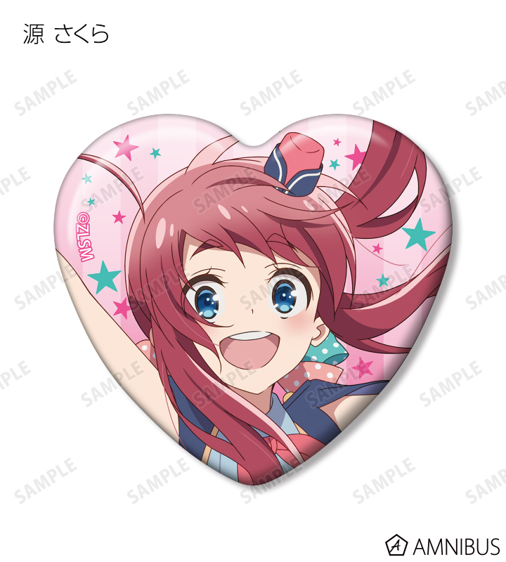 トレーディングハート型缶バッジ