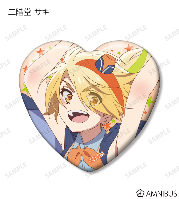 トレーディングハート型缶バッジ