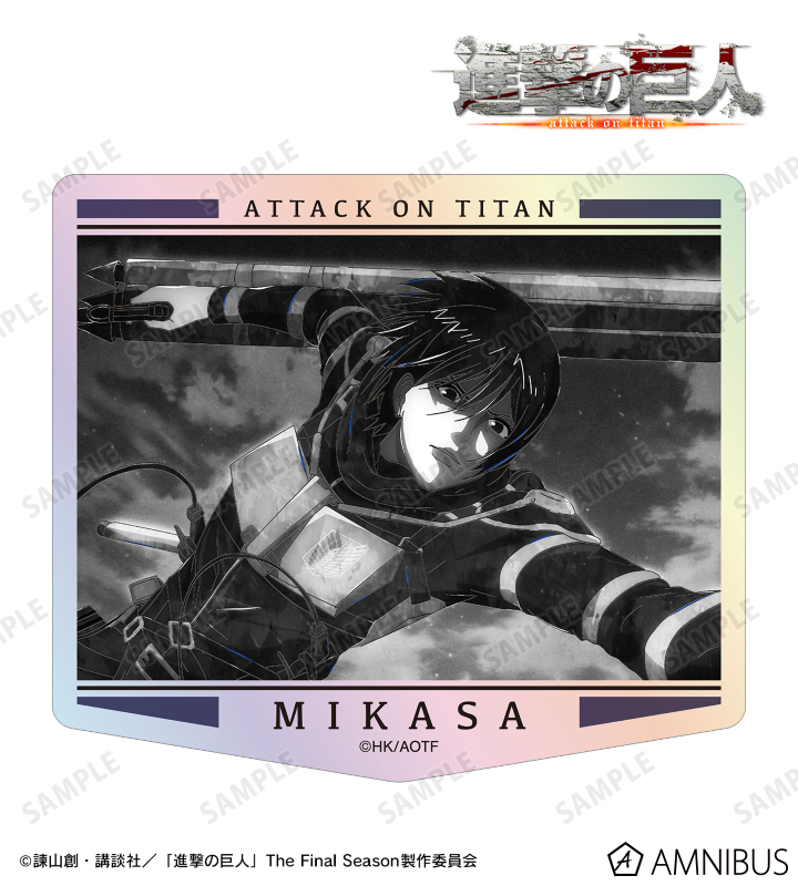 ミカサ Ani-Art BLACK LABEL 第2弾 オーロラダイカットステッカー