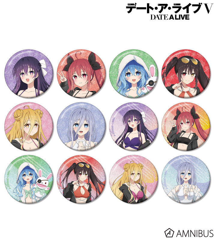 描き下ろし ビーチデートver. トレーディンググリッター缶バッジ