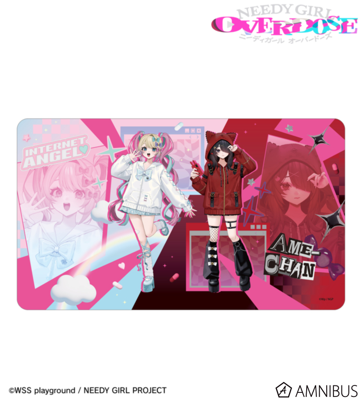 TRAVAS TOKYOコラボ べべさんイラスト 超てんちゃん&あめちゃん マルチデスクマット