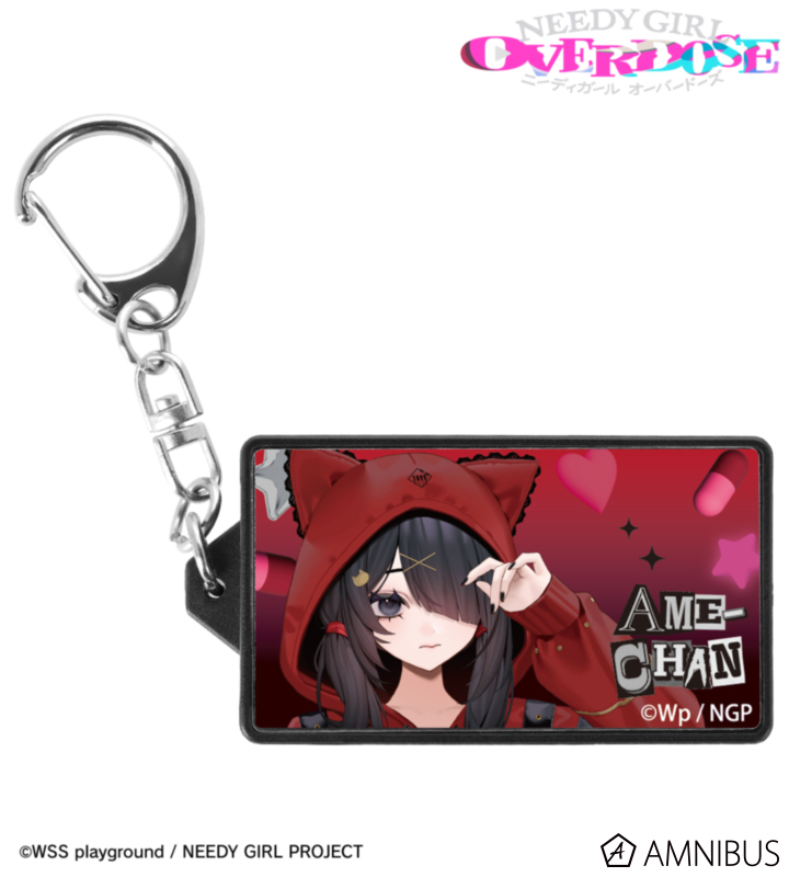 TRAVAS TOKYOコラボ べべさんイラスト あめちゃん LEDレトロ看板風キーホルダー