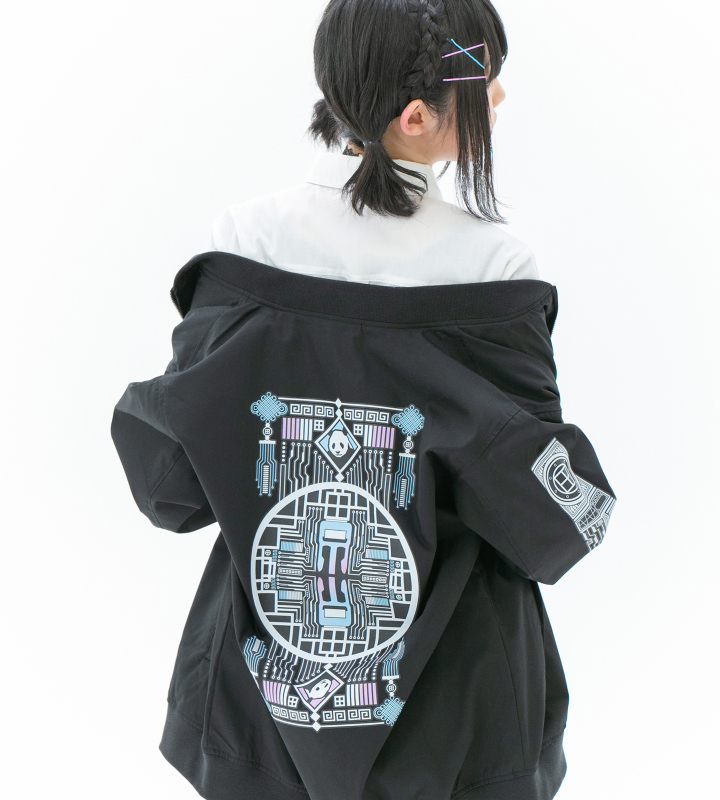 峯田茉優 電脳パンダ スタジアムジャケット Lサイズ 峯田茉優 - 峯田茉優コラボ 電脳パンダ スタジアムジャケット