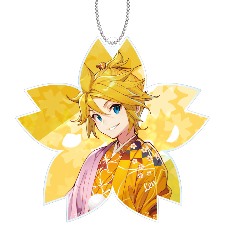 桜ミク 描き下ろし 鏡音レン 桜パーティーver. Art by しゅがお 2