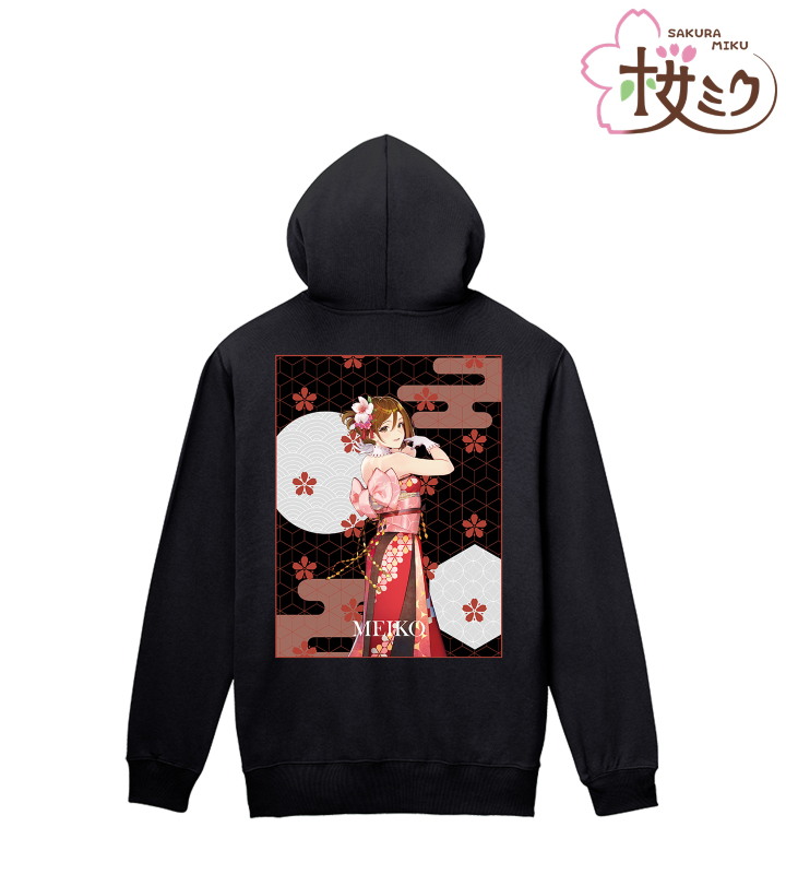 桜ミク 描き下ろしイラスト Meiko Art By しらび ジップパーカー メンズ Arma Bianca アルマビアンカ