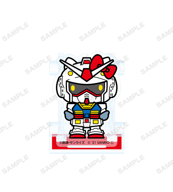 キティ ガンダム ハロ アクリルチャーム ガンダム VS ハローキティ 和解企画 アクリルチャーム | 機動