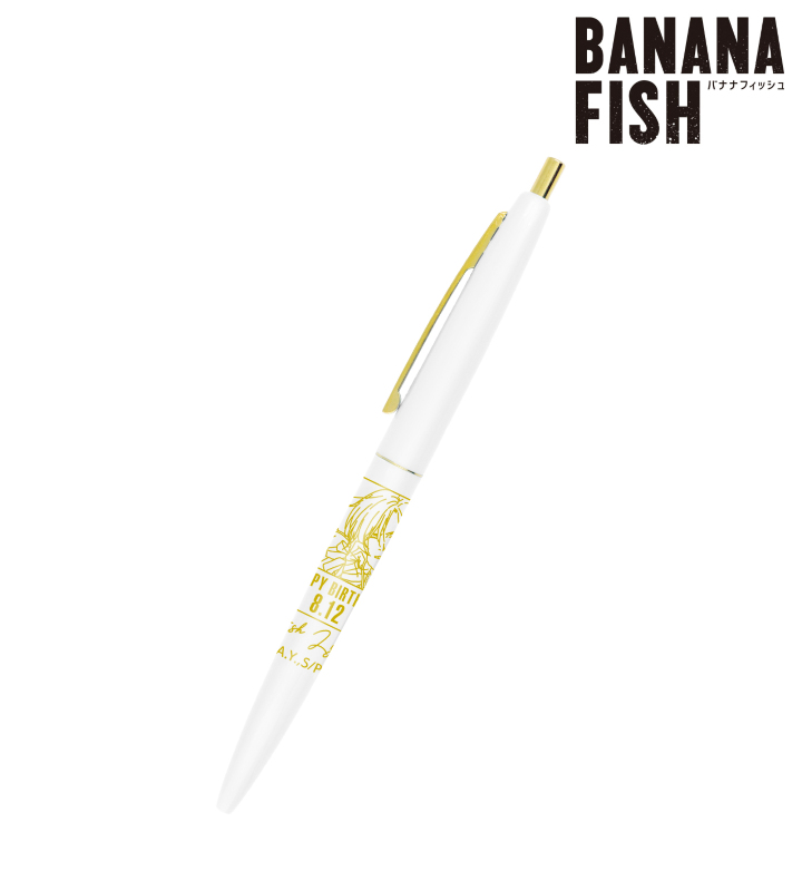 Banana Fish 描き下ろしイラスト アッシュ リンクス バースデーver クリックゴールド ボールペン Arma Bianca アルマビアンカ Banana Fish 描き下ろしイラスト アッシュ リンクス バースデーver クリックゴールド ボールペン Arma Bianca アルマビアンカ