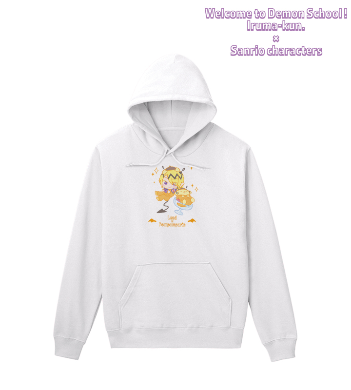 アウターウェア　シャックス・リード×ポムポムプリン パーカー ホワイト メンズLサイズ 「魔入りました!入間くん×サンリオキャラクターズ」 魔入りました！入間くん×サンリオキャラクターズ - シャックス