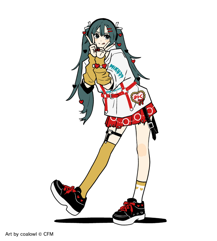 初音ミク - 描き下ろし 初音ミク Art by coalowl イラスト着用T