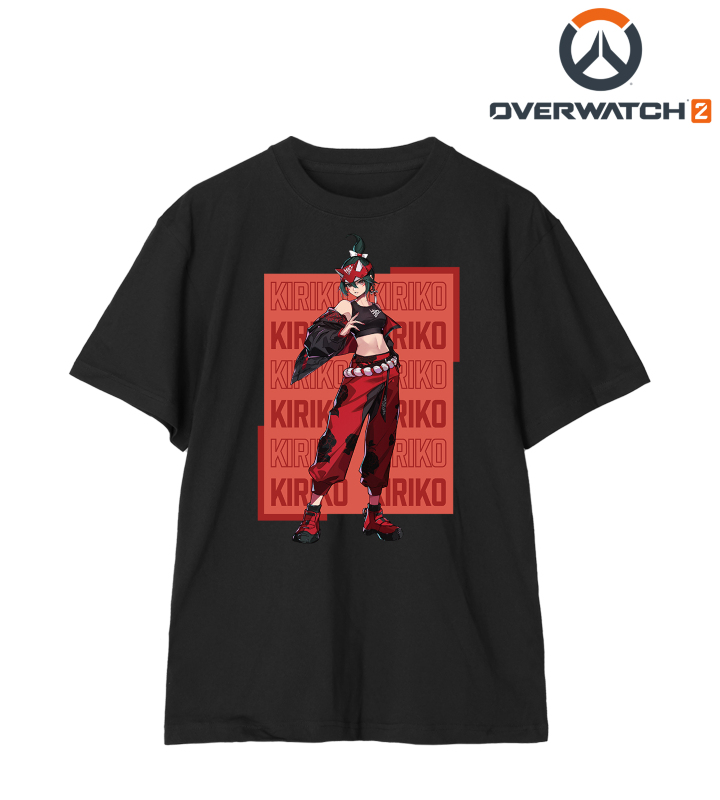 overwatch2✖️REDコラボ　キリコ　KIRIKO Tシャツ Lサイズ Amazon.com: Overwatch 2 Kiriko Red Ninja Icon Logo T-Shirt