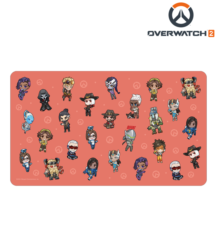 Overwatch サポート系ヒーロー ちびキャラ マルチデスクマット オーバーウォッチ 2 - ダメージ系ヒーロー ちびキャラ マルチ