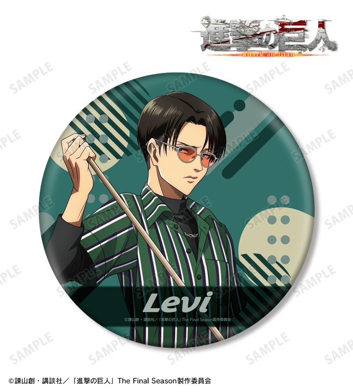 リヴァイ 進撃の巨人 キャラウムカフェ 缶バッジ