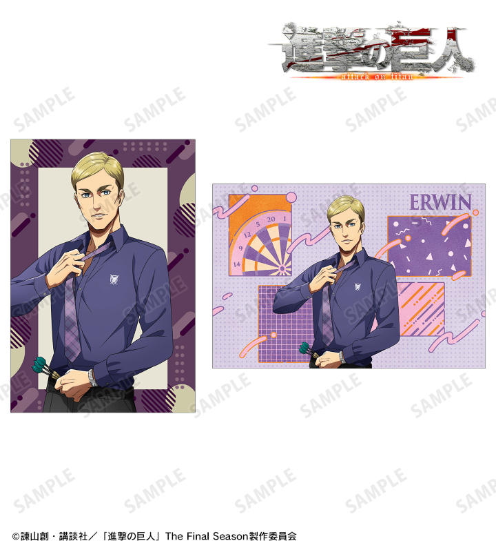 ⭐︎進撃の巨人 I.G ポストカード　エルヴィン セット 進撃の巨人 4カットチケット風カード エルヴィン – IG Port