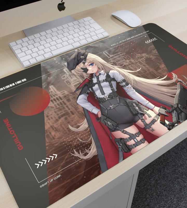 NIKKE アニス 描き下ろしマルチデスクマット タクティカルファッション 勝利の女神：NIKKE LOVECACAOさんイラスト ギロチン
