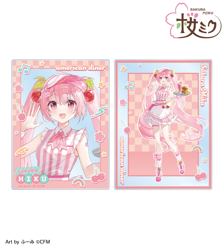 桜ミク - 描き下ろし 桜ミク アメリカンダイナーver. Art by ふ