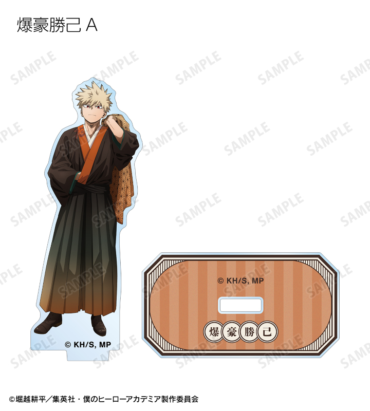 爆豪勝己 花やしきヒロアカ　アクリルスタンド　アクリルカード　ヴィジュアルカード TVアニメ『僕のヒーローアカデミア』 - 描き下ろし 爆豪勝己