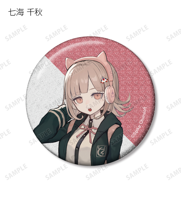 タワレコ lackさん ダンガンロンパ七海千秋 グリッター メタリック缶バッジ ダンガンロンパ タワーレコード lack グリッター缶バッジ 七海
