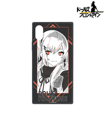 UMP9 lette-graph スクエア強化ガラスiPhoneケース