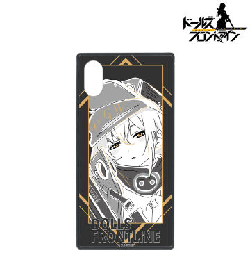 Gr G11 lette-graph スクエア強化ガラスiPhoneケース